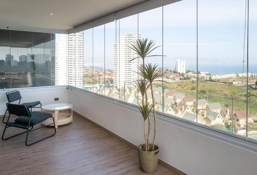 شقة غرفتين نوم مزودة بشُرفة, Marina Dunas