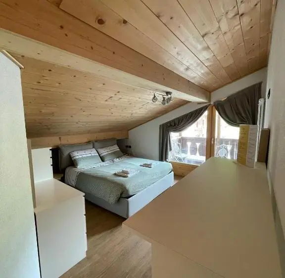 اتاق استاندارد با چشمانداز کوهستان, Ambassador Rooms In Bormio, Solo Camera Senza Colazione