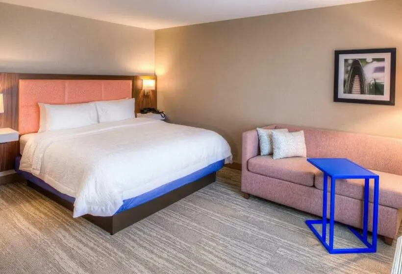 キングサイズベッドのスタンダードルーム, Hampton Inn & Suites Wixom