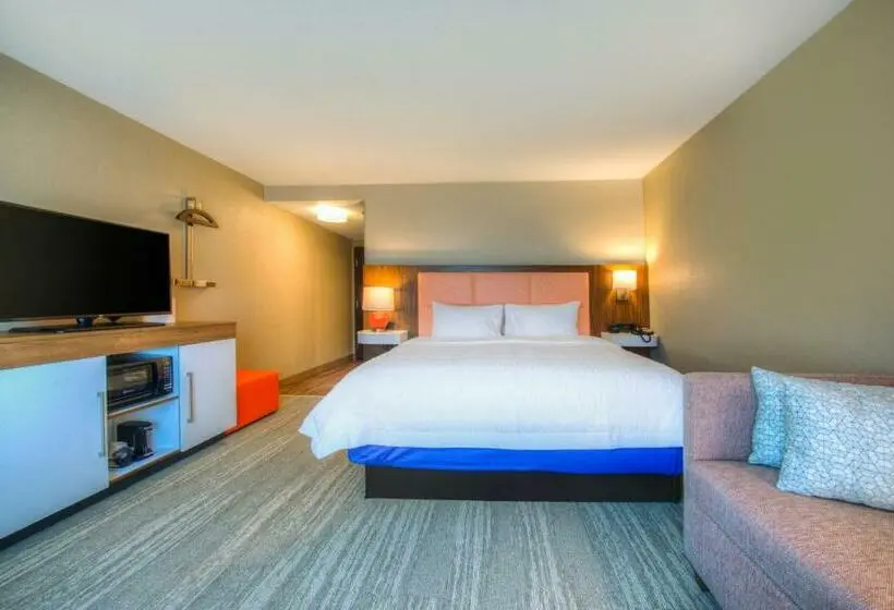 キングサイズベッドのスタンダードルーム, Hampton Inn & Suites Wixom
