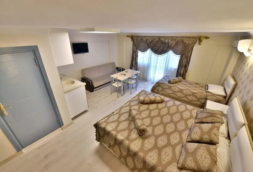 オーシャンビューのデラックストリプルルーム, Oban Suites Istanbul