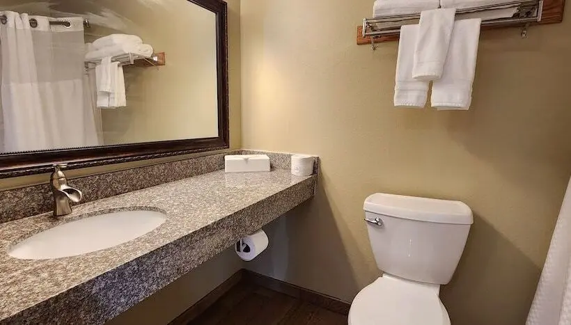 クイーンベッドのデラックスルーム, Cowlitz River Lodge