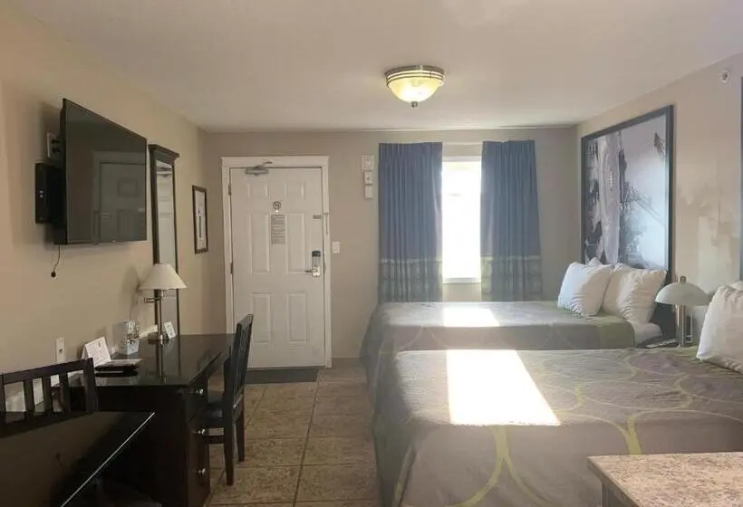２ダブルベッドのスタンダードルーム, Super 8 By Wyndham Fort Mcmurray
