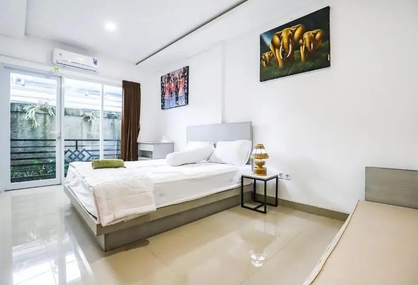 スタンダードルーム, White Blue House 3   Pvt Room, Shared Pool&kitchen