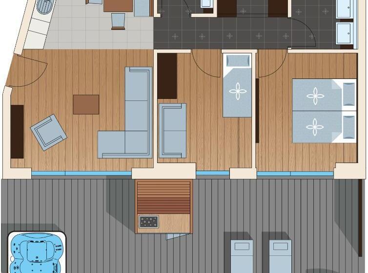 带1个卧室带观景的公寓, Apartments Aois 4 Elements Suits