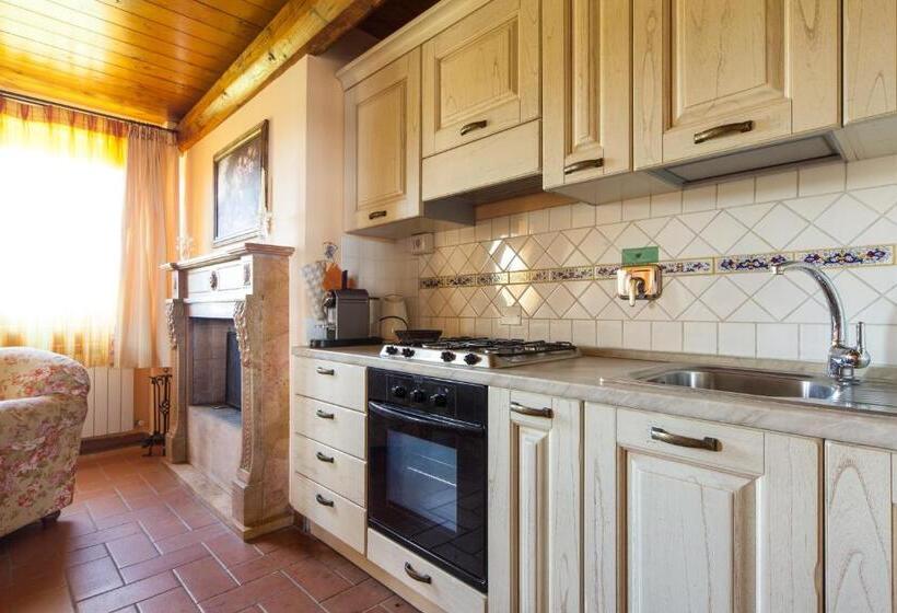 带1个卧室带花园景观的公寓, Agriturismo Villa La Maesta