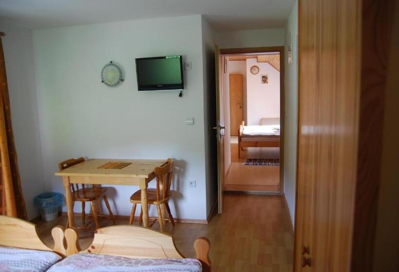 اتاق استاندارد چهارنفره با بالکن, Tourist Farm Klevž