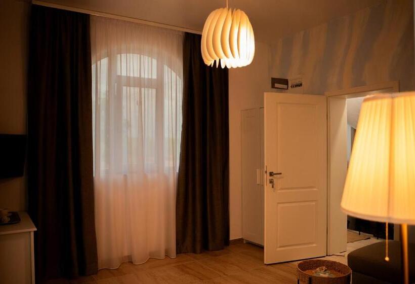 침실1개 아파트 발코니 바다 전망, Halta Pescăruş Accommodation