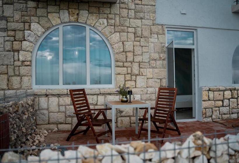 침실1개 아파트 발코니 바다 전망, Halta Pescăruş Accommodation