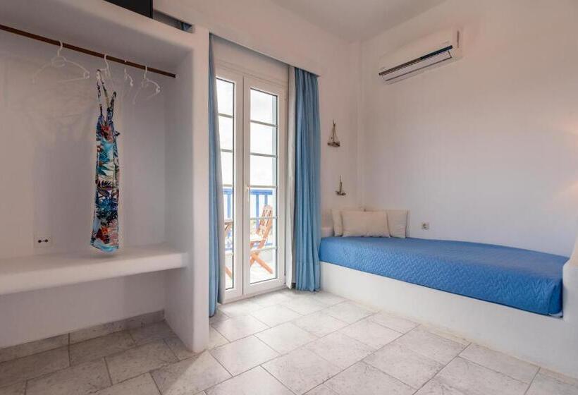 带有一个卧室和海景的高级公寓, Polyegos View