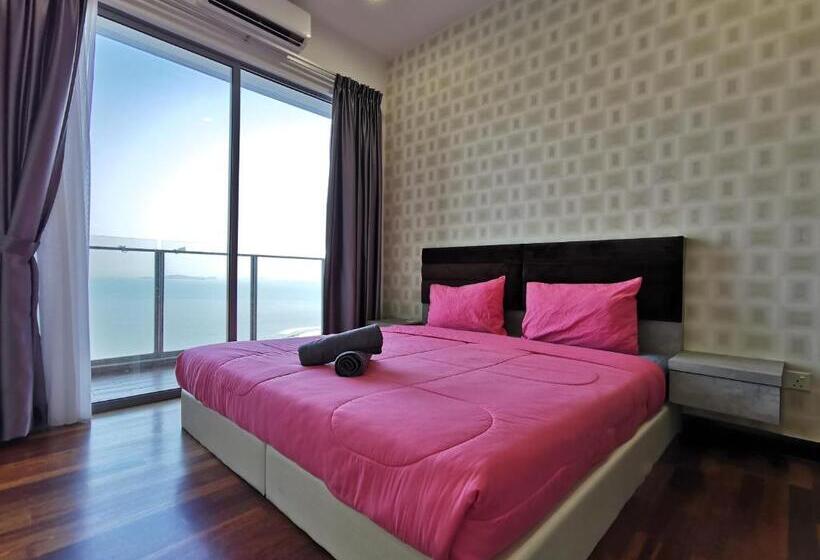 آپارتمان 1 خوابه با چشم‌انداز دریا, Thermospace Silverscape A 19 01 Melaka City