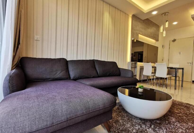 آپارتمان 1 خوابه با چشم‌انداز دریا, Thermospace Silverscape A 19 01 Melaka City