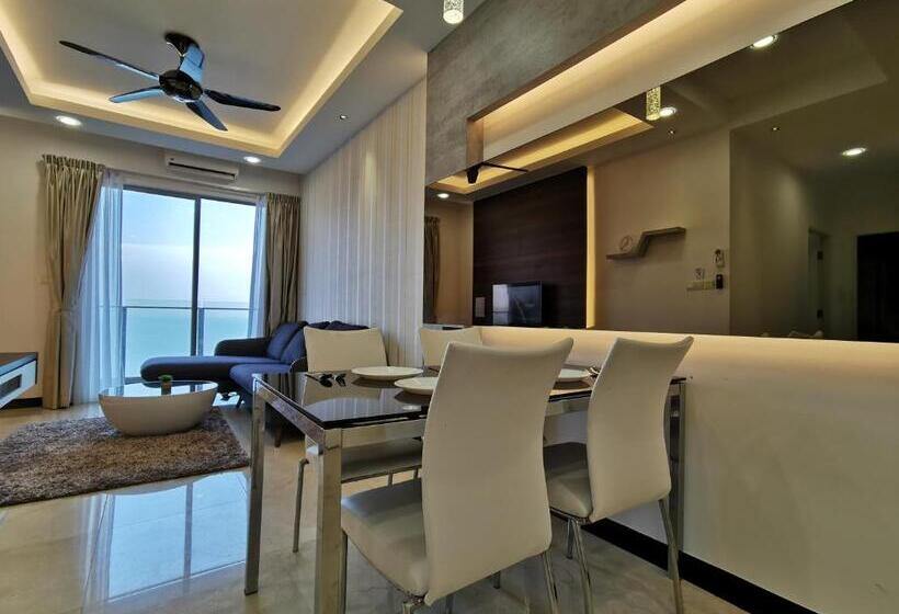 آپارتمان 1 خوابه با چشم‌انداز دریا, Thermospace Silverscape A 19 01 Melaka City