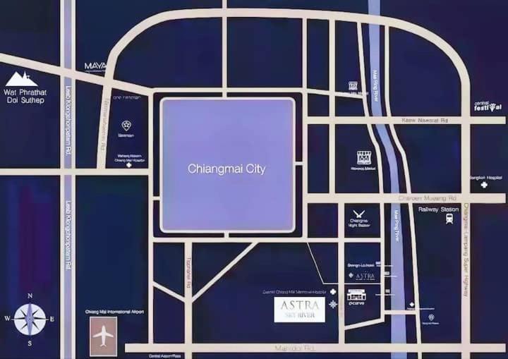 آپارتمان لوکس 2 خوابه, The Astra Sky River 2bd Cozy Room 45 Sqm Night Bazaar Old Town