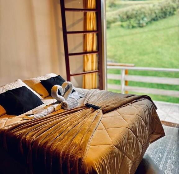 정원 전망 4인용 스탠다드 룸, Pousada Manacas