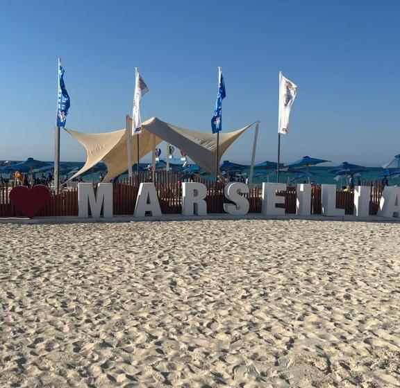 آپارتمان 1 خوابه با چشم‌انداز استخر, الساحل الشمالي شاليه مكيف قريه مارسليا بيتش 4