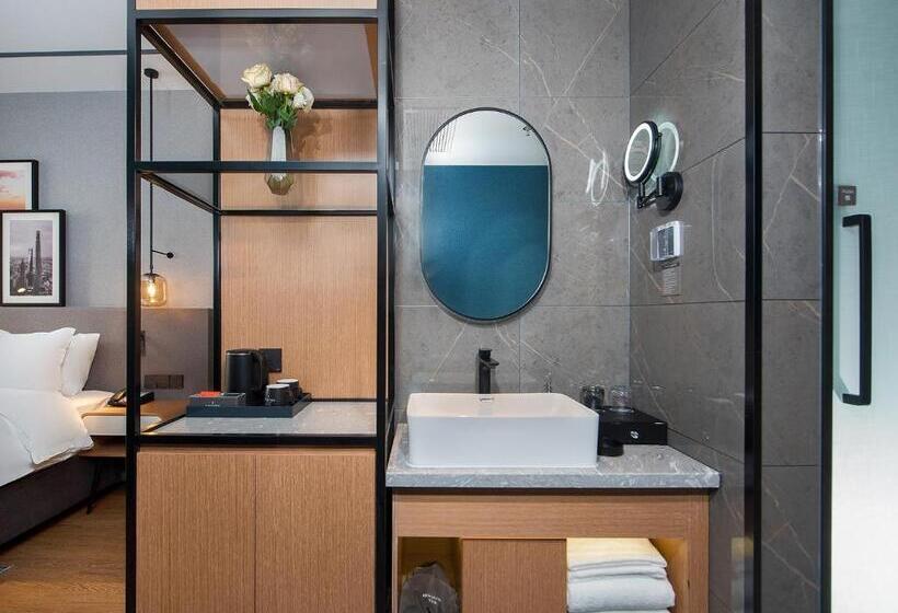 Standart Oda, Country Inn & Suite By Radisson, Tianjin Wuqing Development Zone Wanda Plaza