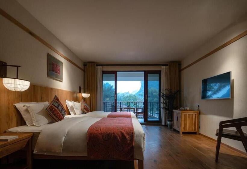 غرفة قياسية مزوَّدة بشُرفة, The Apsara Lodge