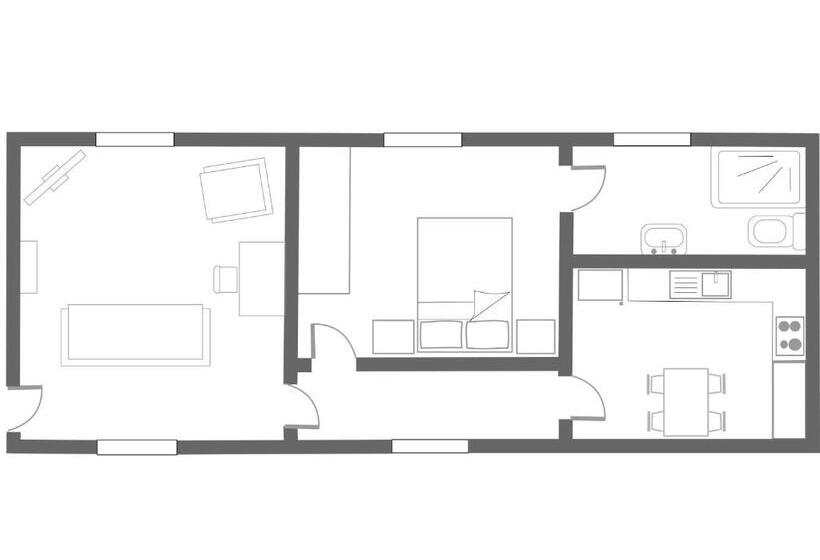 침실 1개 디럭스 아파트, Eagle House   Award Winning B&b And Apartment