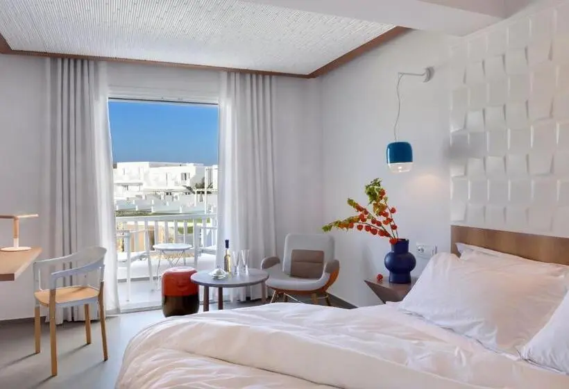 Deluxe-huone Sivuttainen Merinäkymä, Myconian Korali Relais & Chateaux
