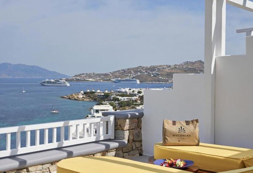 带按摩浴盆的套房, Myconian Korali Relais & Chateaux