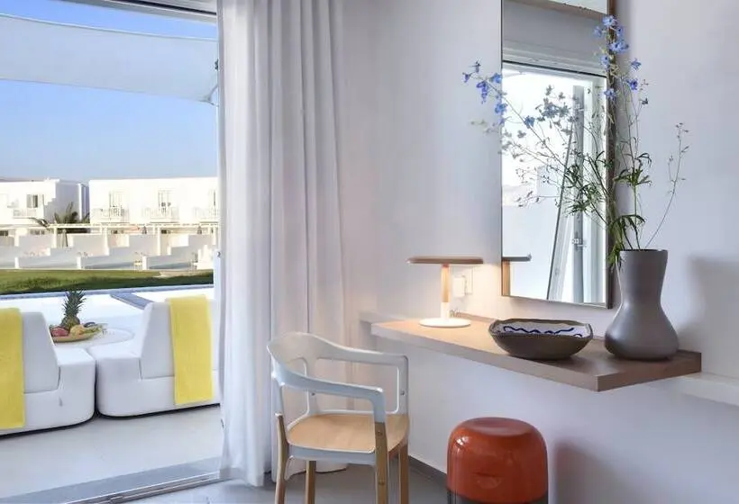 Superior-huone Sivuttainen Merinäkymä, Myconian Korali Relais & Chateaux