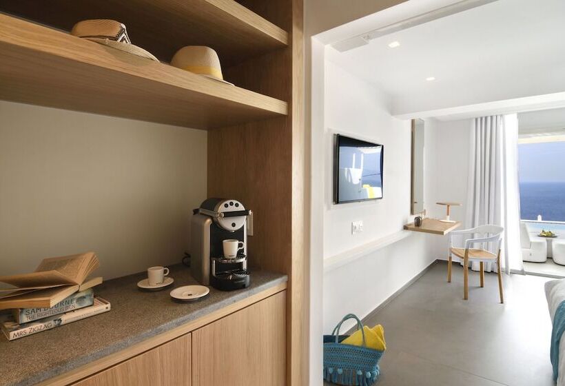 オーシャンビュースーペリアールーム, Myconian Korali Relais & Chateaux