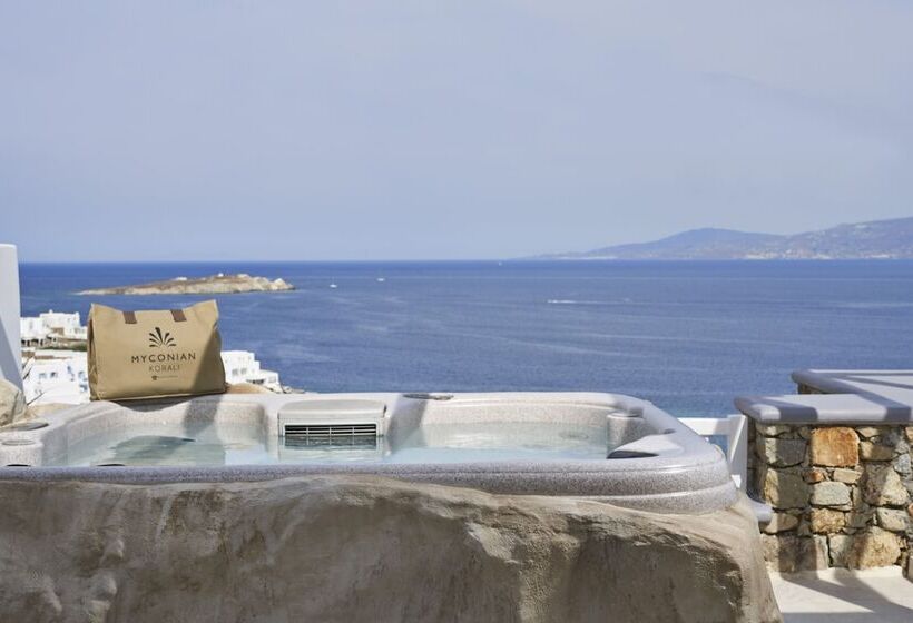 סוויטת ג'וניור נוף לים, Myconian Korali Relais & Chateaux