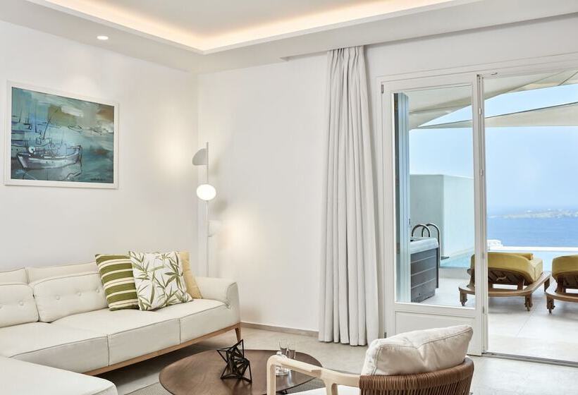 סוויטה עם בריכה, Myconian Korali Relais & Chateaux