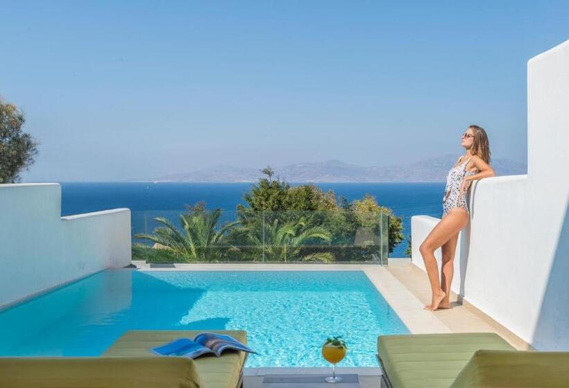 סוויטת ג'וניור עם בריכה, Myconian Korali Relais & Chateaux