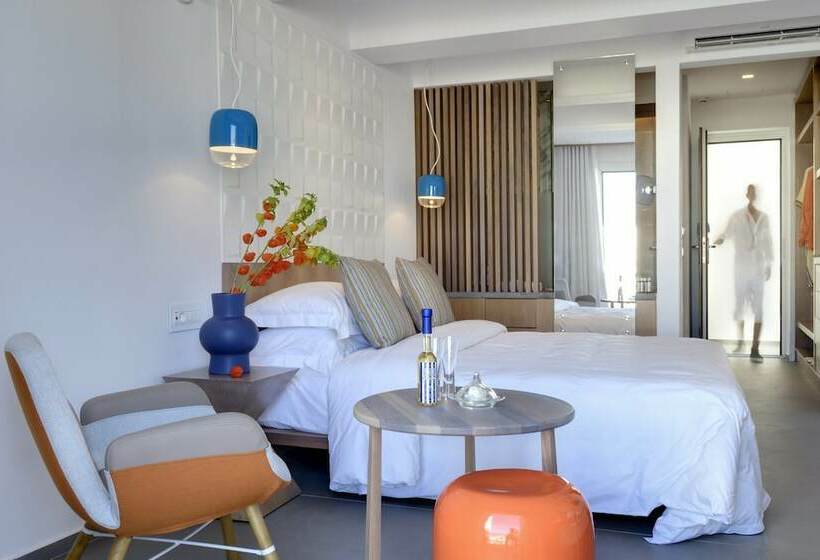 חדר דלוקס צדדי נוף לים, Myconian Korali Relais & Chateaux