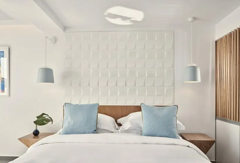 Deluxe-huone Sivuttainen Merinäkymä, Myconian Korali Relais & Chateaux