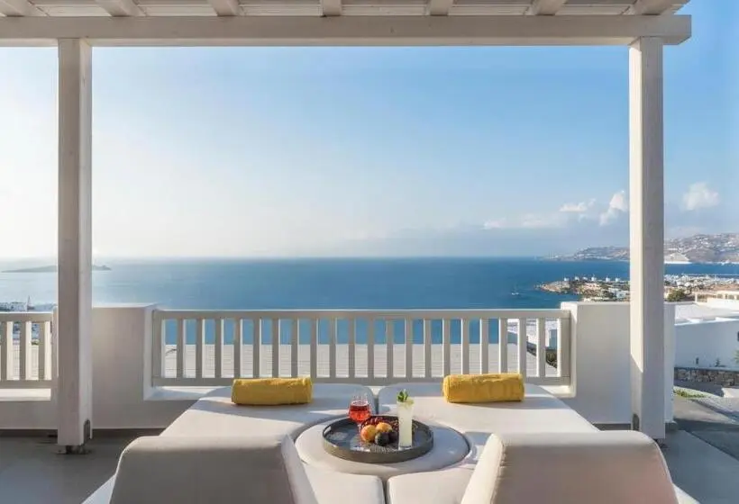 海の見えるプレミアムジュニアスイート, Myconian Korali Relais & Chateaux