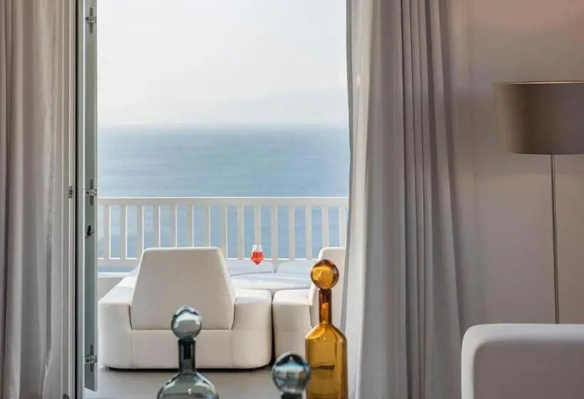海の見えるプレミアムジュニアスイート, Myconian Korali Relais & Chateaux