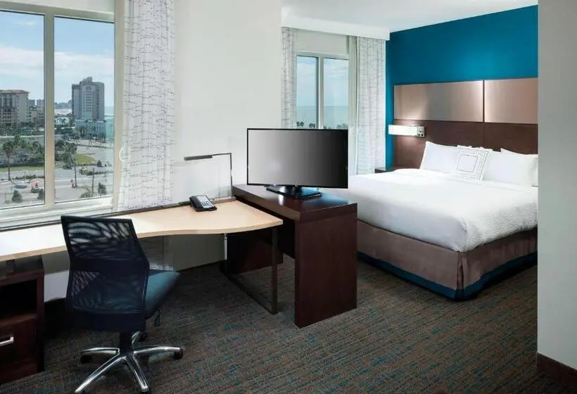 キングサイドベッドのスタンダードワンルーム, Residence Inn By Marriott Clearwater Beach