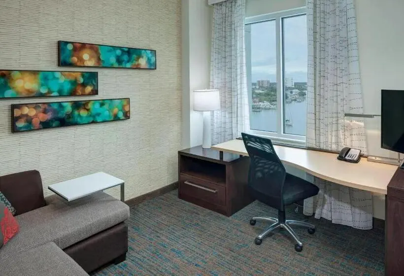 キングサイドベッドのスタンダードワンルーム, Residence Inn By Marriott Clearwater Beach
