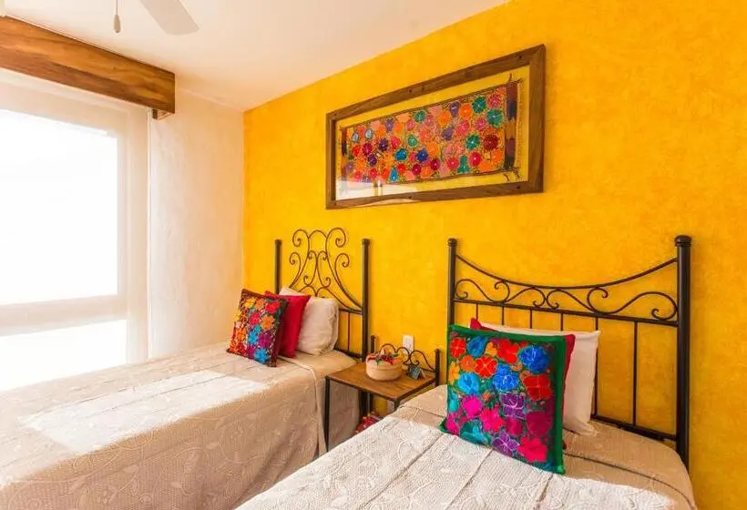 マスタースイートルーム, Casa Lotería Pueblito Sayulita Colorful, Family And Relax Experience With Private Parking And Pool