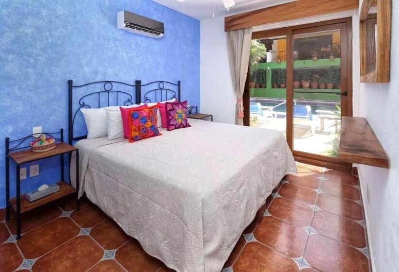 マスタースイートルーム, Casa Lotería  Pueblito Sayulita  Colorful, Family And Relax Experience With Private Parking And Pool