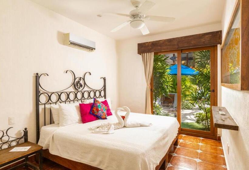 חדר משפחתי פרמיום, Casa Lotería  Pueblito Sayulita  Colorful, Family And Relax Experience With Private Parking And Pool
