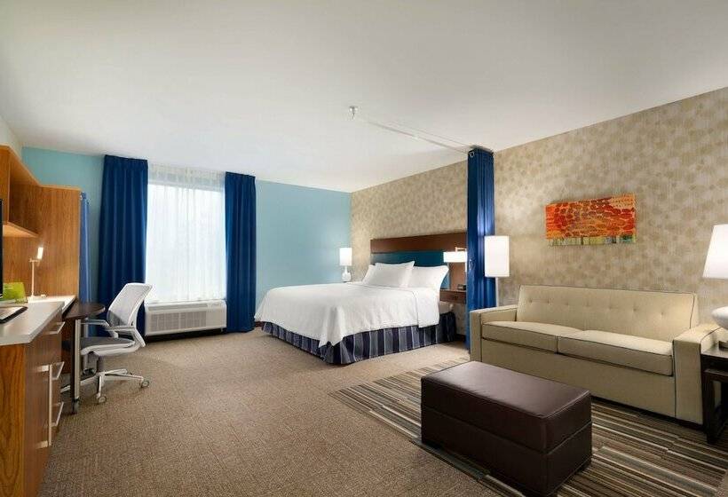 스탠다드 스튜디오 더블 침대, Home2 Suites By Hilton Joliet/plainfield