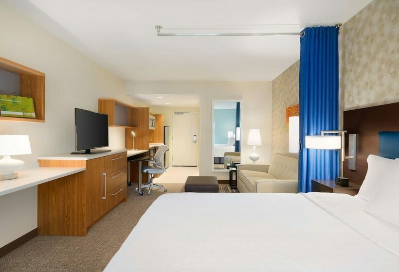 스탠다드 스튜디오 더블 침대, Home2 Suites By Hilton Joliet/plainfield