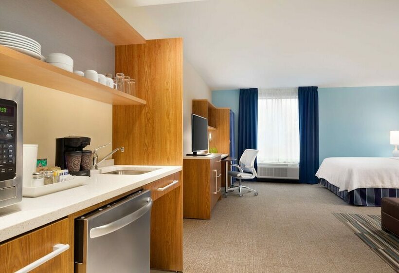 스탠다드 스튜디오 더블 침대, Home2 Suites By Hilton Joliet/plainfield