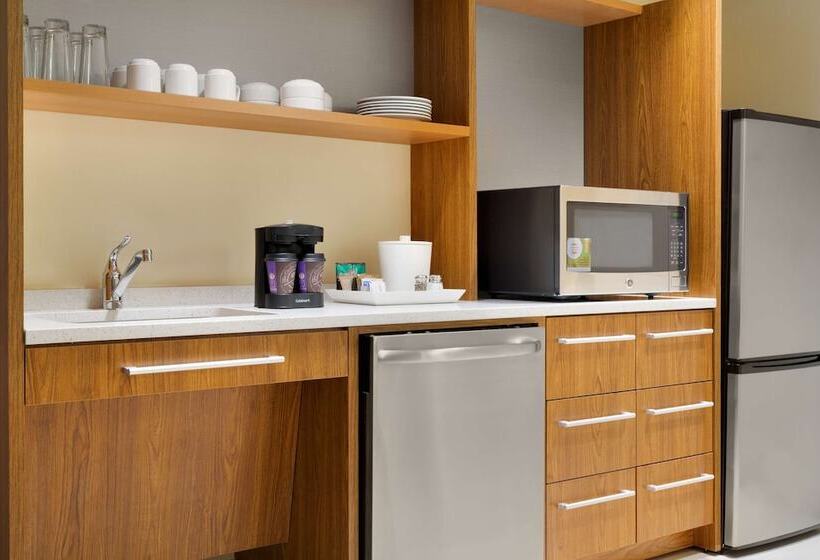 스탠다드 스튜디오 더블 침대, Home2 Suites By Hilton Joliet/plainfield