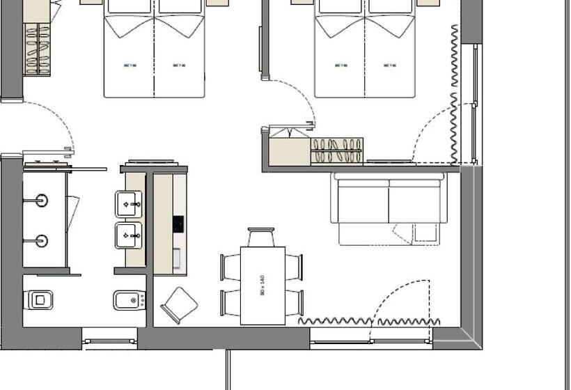 جناح غرفتين نوم, Vineus Tramin