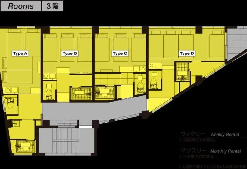 スタンダードトリプルルーム, Guest House Golden Mile Hostel