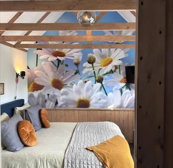 テラス付きスタンダードルーム, Bed En Brochje De Oase