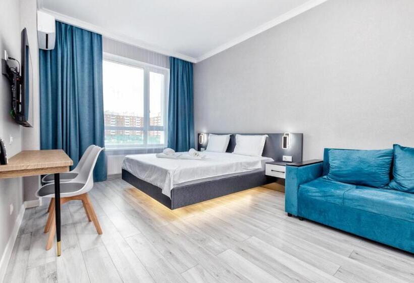 آپارتمان سوپریور 2 خوابه, Tengri City Jassyl, апарт номер 2 х комнатная
