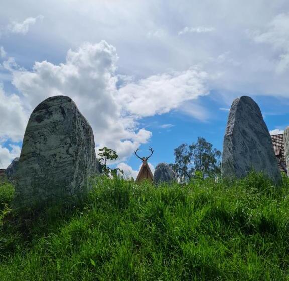 标准房带园景, Seminarhaus Arya Maitreya