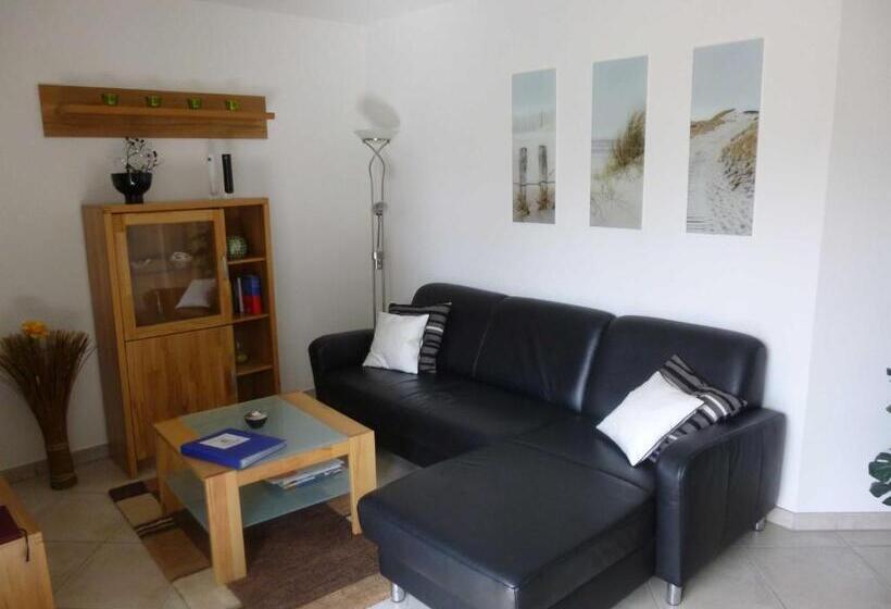 침실 1개 테라스 아파트, Residenz Strandkrone 02