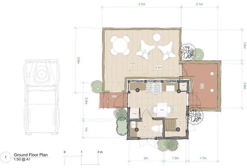 خانه 1 خوابه, The Watch Tower 360 Bed View Shower Understars